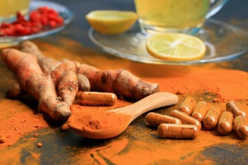 turmeric with lemon tea