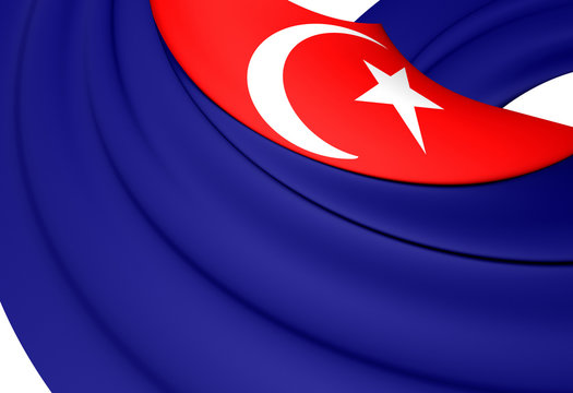 Flag Of Johor, Malaysia.