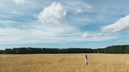 Girl in a wheat field