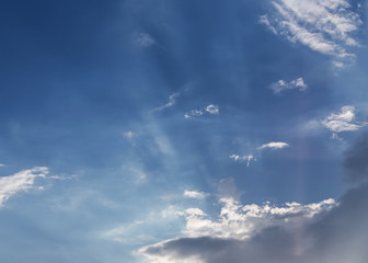 blue sky with cloud, beautiful sunset sky background