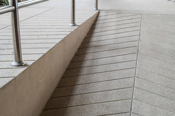 ramp way for support wheelchair disabled people