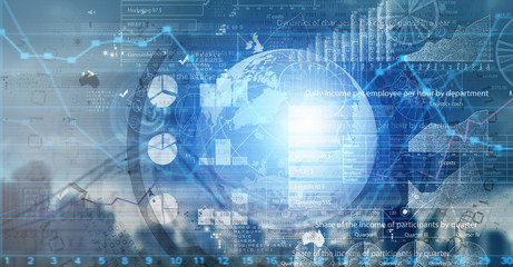 Business digital background