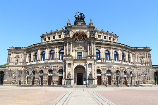 Saxon State Opera Semperoper in Dresden, Germany