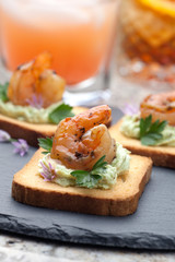 Grilled Shrimp Canape
