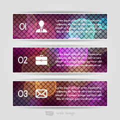Modern colorful triangular style Business Infographics. 
