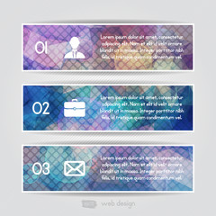 Modern colorful triangular style Business Infographics. 