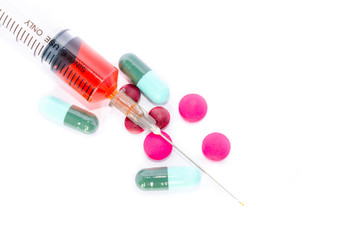 Many pills and tablets Medicine for healthy