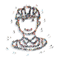 people  shape  man cartoon