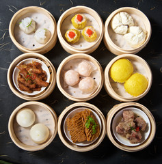 Various Dimsum Set from Top