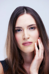 Fototapeta premium portrait of young woman isolated