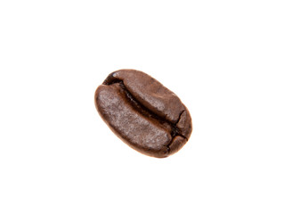 Fresh roasted coffee bean. All on white background