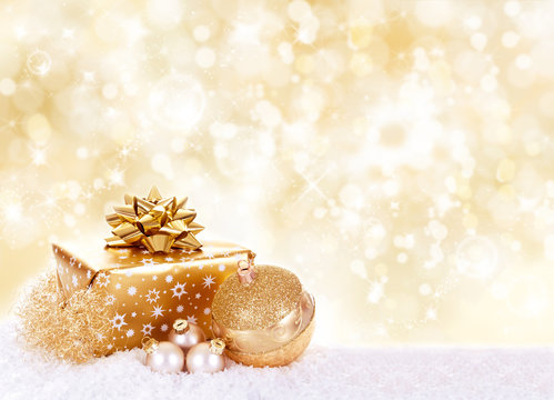 Goldenes Weihnachtsgeschenk