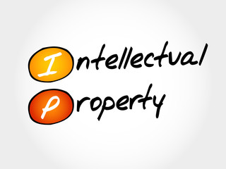 IP - Intellectual Property, acronym business concept