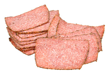 Peppered Salami Meat Slices