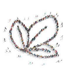  people  leaves cartoon