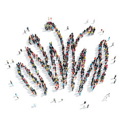 people  shape  grass cartoon