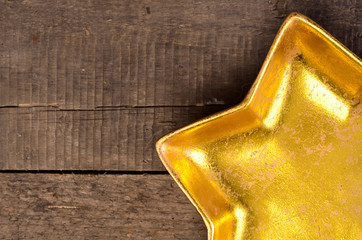 Golden star shaped bowl