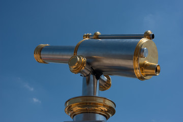 Silver & Brass Telescope