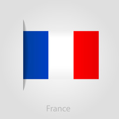 France flag, vector illustration