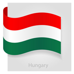 Hungary flag, vector illustration