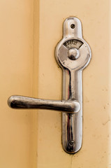 Nahaufnahme Toilettent&uuml;r