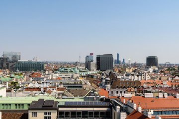 Aerial View Of Vienna City Skyline