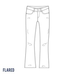 flared jeans