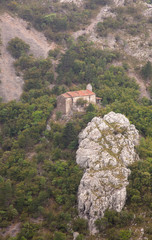 Santa Maria in Siaris church in Val Rosandra, Italy