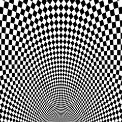Fototapeta premium Vector optical illusion black and white background 