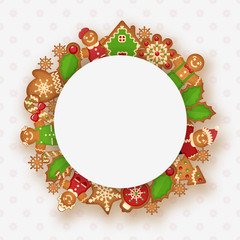 Christmas frame with place for your text