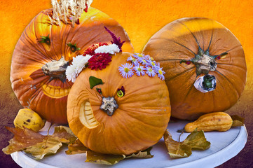 Funny and creative Halloween pumpkins