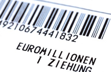 Lotterie Europa - Aufgabeschein