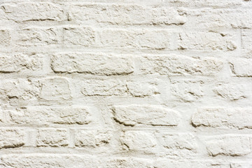 White Brick Wall Background
