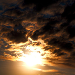 the tropical sky in greece europe and  fantastic mystic nature