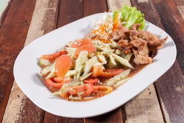 Cucumber salad,Thai food.