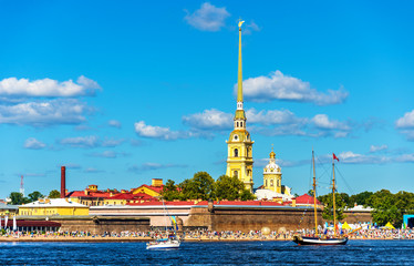 View of Zayachy island in Saint Petersburg