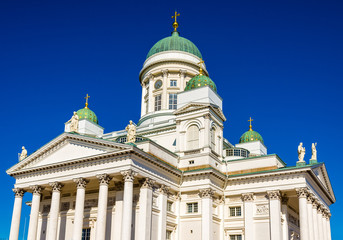 Fototapeta na wymiar View of Helsinki Lutheran Cathedral - Finland