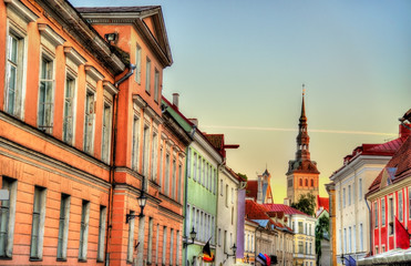 Obraz premium Buildings in the historic centre of Tallinn, Estonia