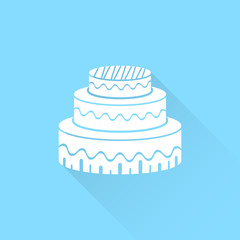 Cake vector icon.
