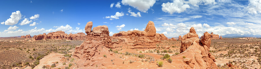 Obraz premium Panorama of the Arches National Park, Utah, USA.