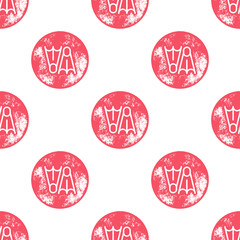 Obraz premium Red Diving Fins Pattern on White Background