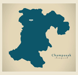 Modern Map - Champasak LA