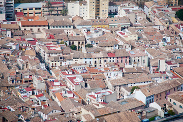 Fototapeta premium Panoramic view of Xativa, Valencia, Spain