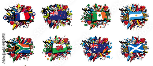 Download "Flags England Rugby World Cup 2015 quarter-finals New ...