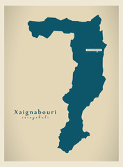 Modern Map - Xaignabouri LA