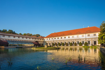 Fototapeta na wymiar Wallenstein Palace and Garden in Prague, Czech Republic