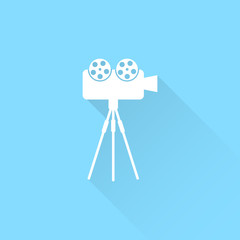Cinema camera icon.