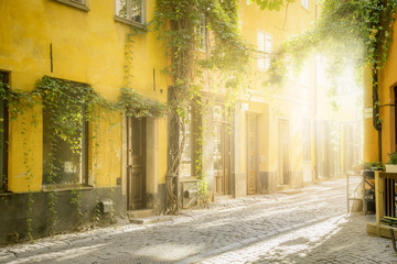 old street in Stockholm