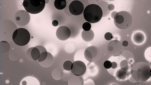4k Invert Black and White Bokeh Animation Background Seamless Loop.