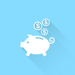 Moneybox vector icon.